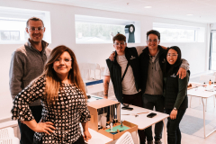 Student teams participated in a small-space living exercise at IKEA